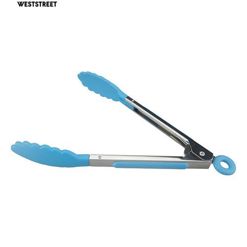 🔥Silicone Kẹp Gắp Thức Ăn Bằng Silicon Với Tay Cầm Inox Tiện Dụng Cho Nhà Bếp