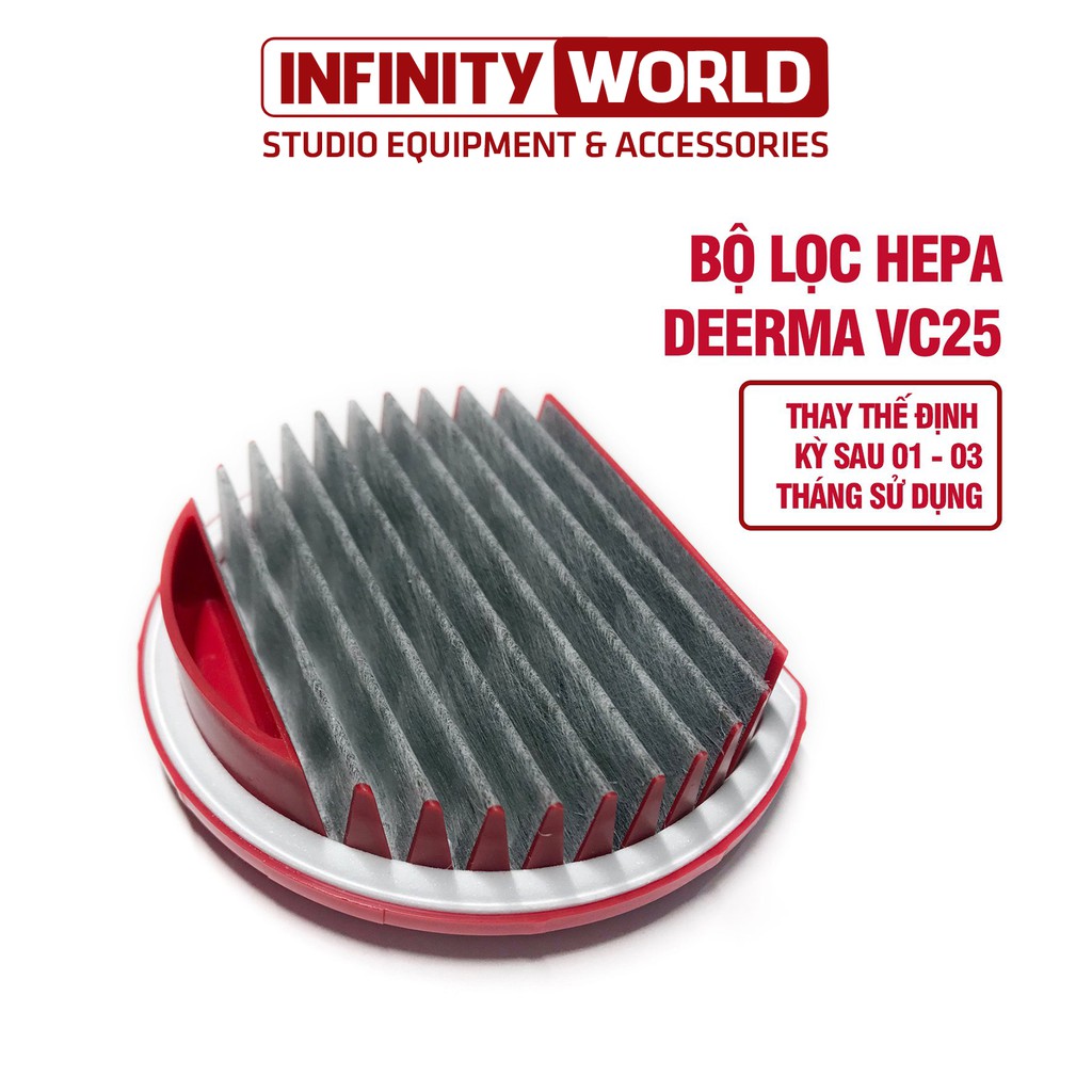 Bộ lọc Hepa thay thế cho máy hút bụi Deerma VC25 (Sản phẩm gốc, chất lượng cao)