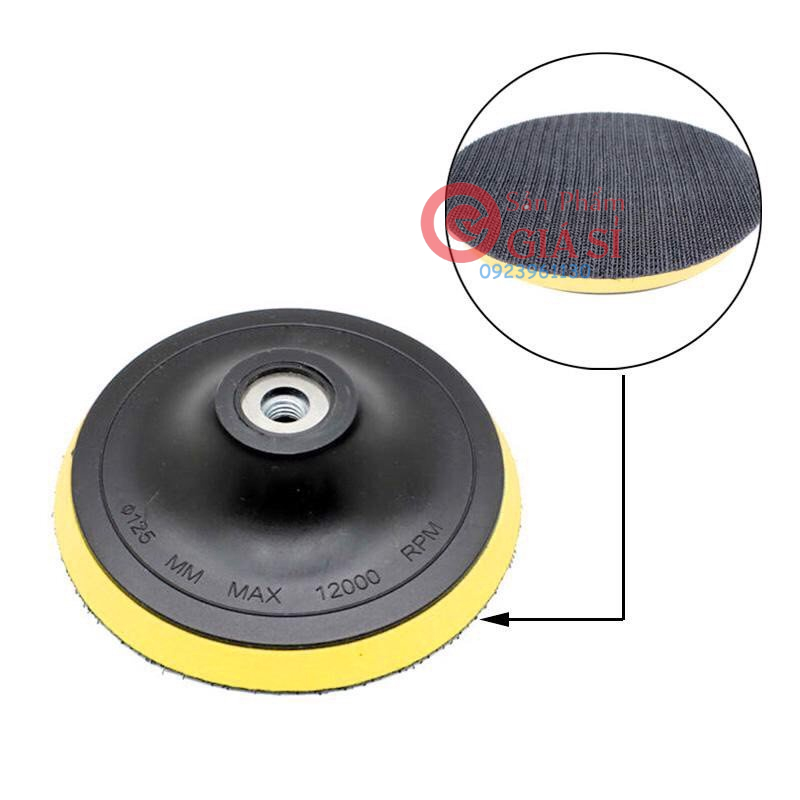 Đế dính, bát dán-Sử dụng cho máy chà nhám, đánh bóng cầm tay trục M10 hay trục M14 bát dính đủ kích cớ ❤️freeship❤️