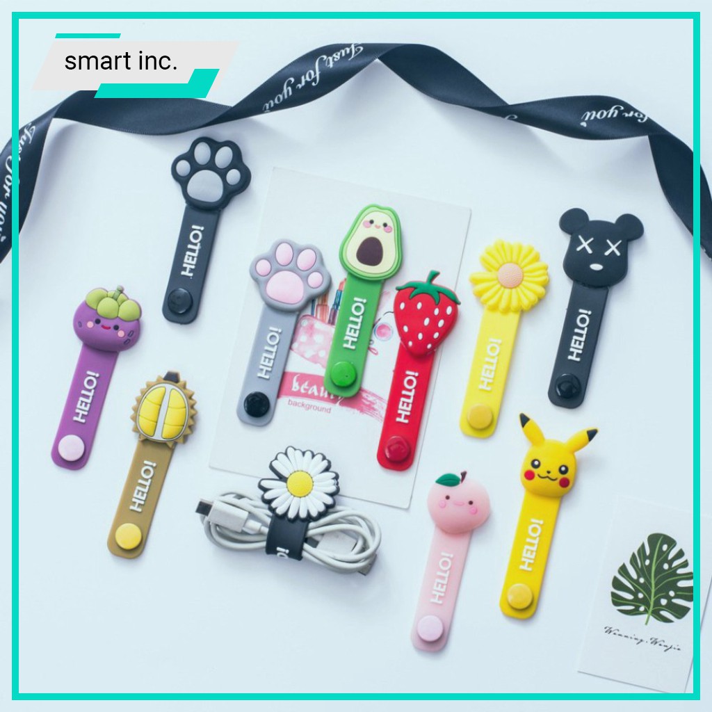 Kẹp Cuốn Quấn Thu Gọn Bảo Vệ Cáp Sạc Dây Sạc Chống Rối Cute Dây Quấn Gọn Cáp Sạc Điện Thoại Tai Nghe Dễ Thương | BigBuy360 - bigbuy360.vn