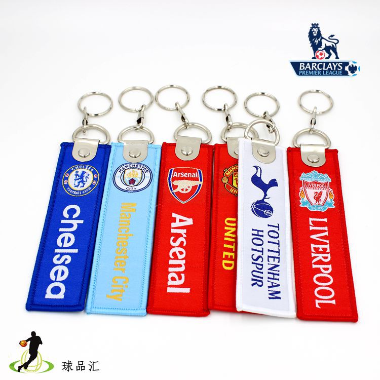 Móc Khóa Vải Bện Hình Logo Câu Lạc Bộ Bóng Đá Real Madrid/ Liverpool