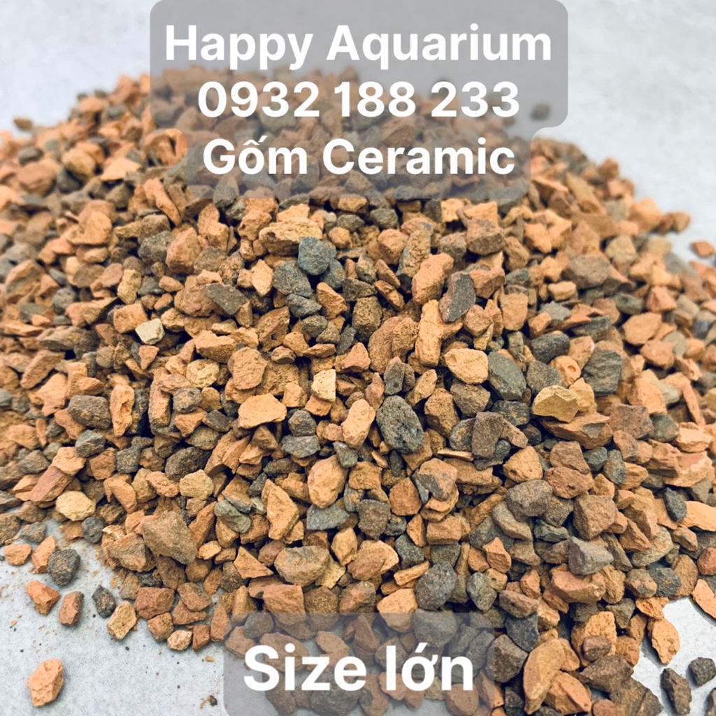 Gốm Ceramic, sạn gốm Ceramic trải nền hồ thủy sinh, hồ cá