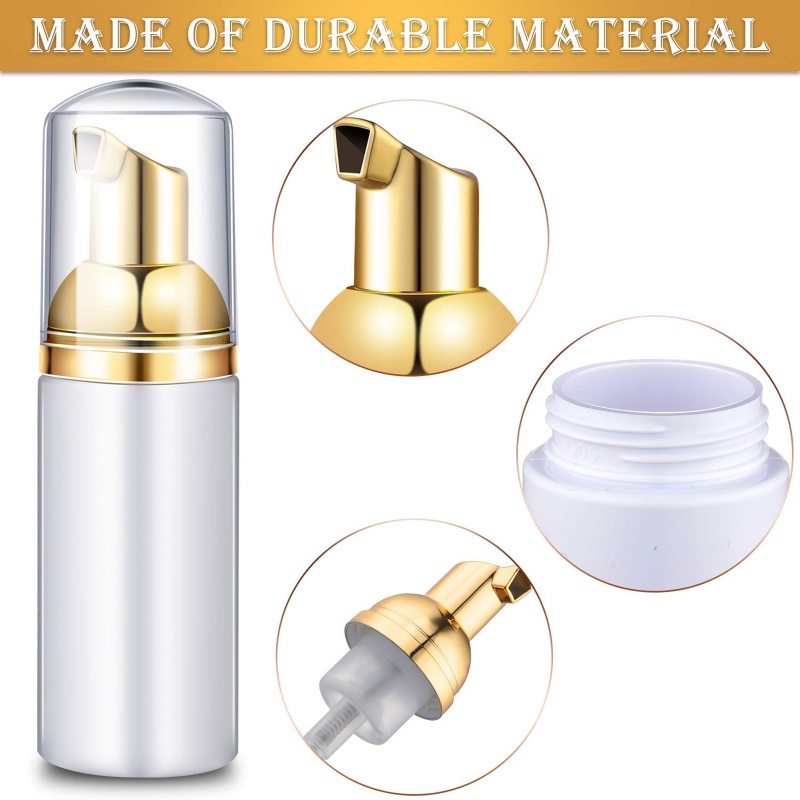 Set 10 Chai Nhựa Mini Có Vòi Xịt Bọt Xà Phòng Rửa Mặt Tạo Bọt Tiện Lợi Du Lịch