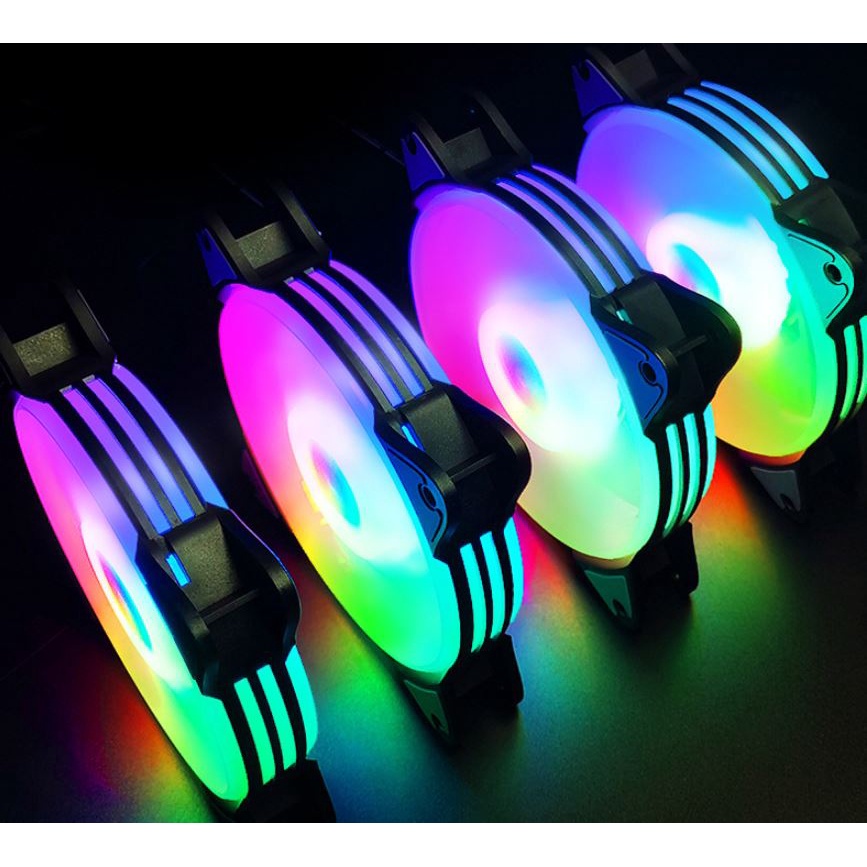 Quạt Tản Nhiệt, Fan Case Led RGB Coolmoon H1 - Đồng Bộ Hub