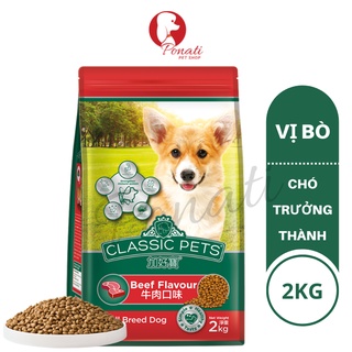 Classic Pets Adult 2kg-Thức Ăn Chó Trưởng Thành vị Bò
