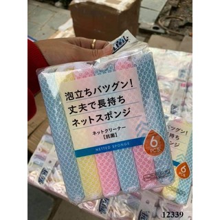 Set 6 miếng mút rửa bát xuất nhật