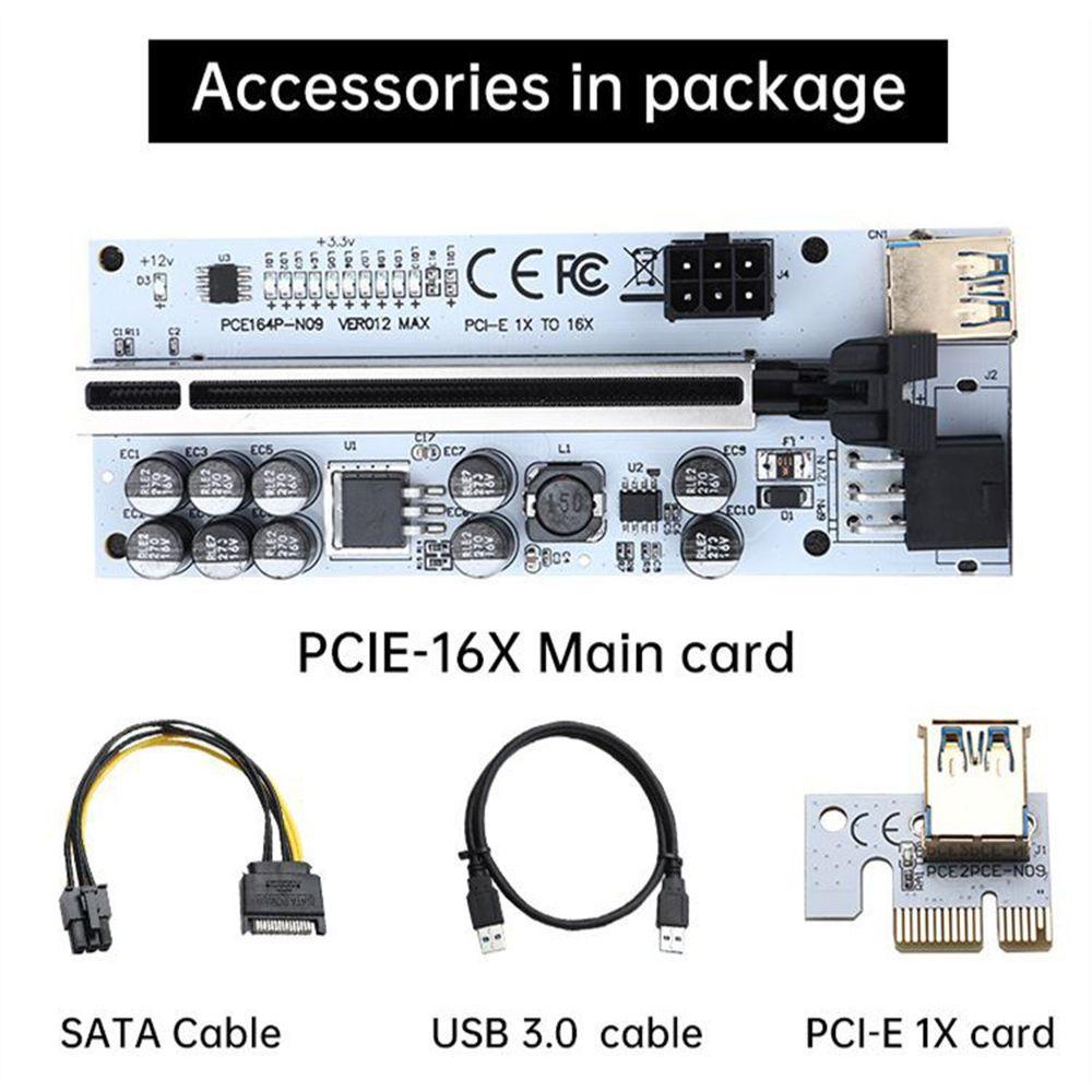 BEBETTERM Thẻ Đồ Họa Mở Rộng PCIE LED Với Cáp 60cm USB3.0 1X Sang 16X Mở Rộng