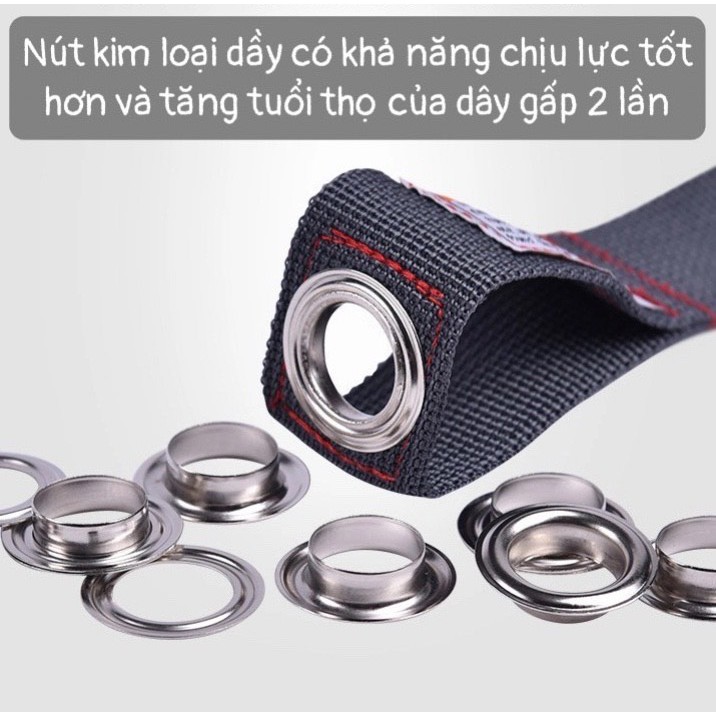 Bộ 5 dây kháng lực tập thể hình dây đàn hồi đa năng Cao Cấp Tập Full Body