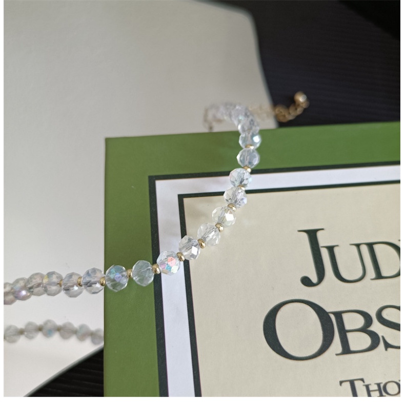 Vòng Tay Pha Lê Trong Suốt Thời Trang Ngọt Ngào Cho Nữ