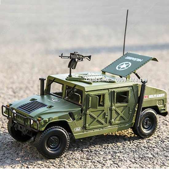 Xe Mô Hình Sắt Xe Quân Sự Hummer Tỉ Lệ 1:18 - 9999