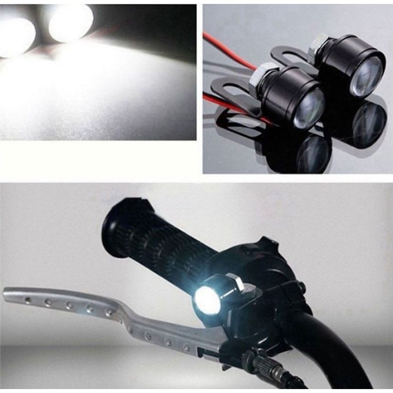 BỘ 2 ĐÈN LED ĐÈN TRỢ SÁNG MINI SIÊU SÁNG XE MÁY ÔTÔ LOẠI 1- DC 12V CHẤT LƯỢNG ĐỈNH CAO