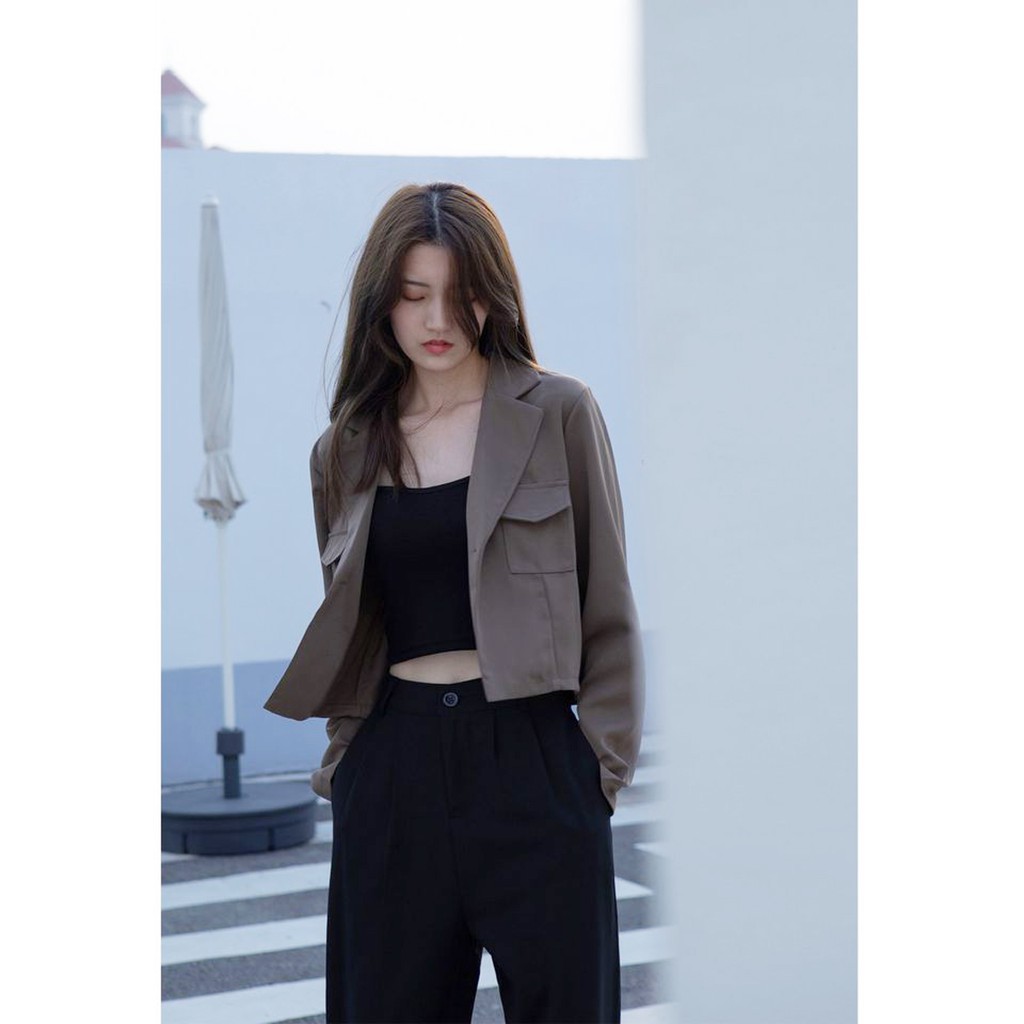 Lịch Sử Giá Áo Vest Lửng Nữ Thời Trang Xuất Khẩu Hàn Quốc, Korea Blazer 2  Lớp Hot Trend Cập Nhật 8/2023 - Beecost