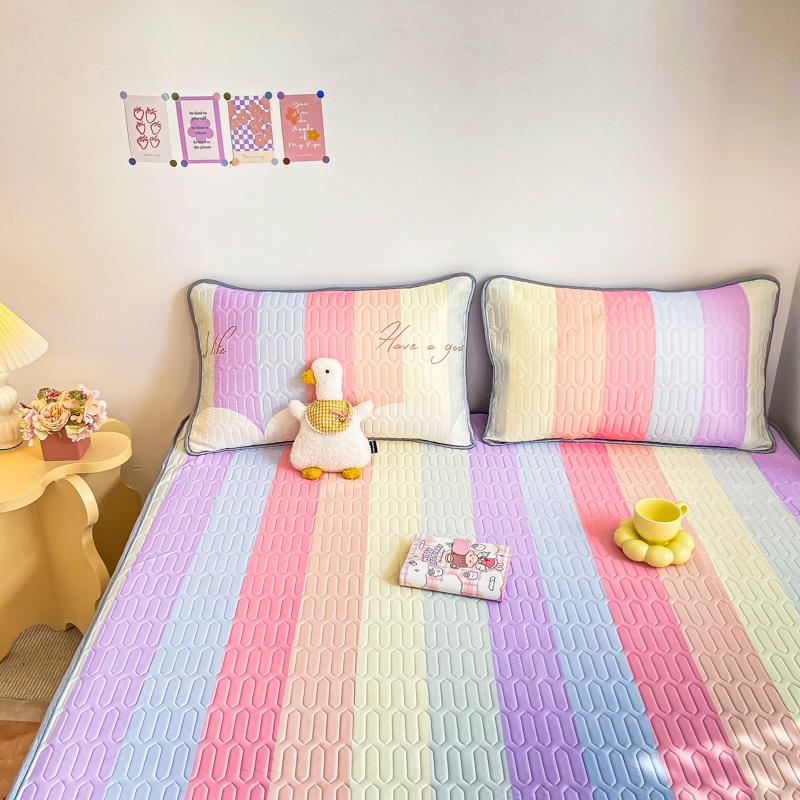 Ga Trải Giường 100% bộ nệm Cao Su Mềm Làm Mát/ miếng giải nhiệt，ga trải giường，áo gối，mát mẻ và thoáng khí m9/1m2/1m5/1m8