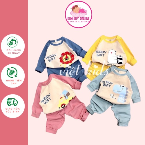 Bộ thun lạnh K.woo cho bé trai, bé gái K028