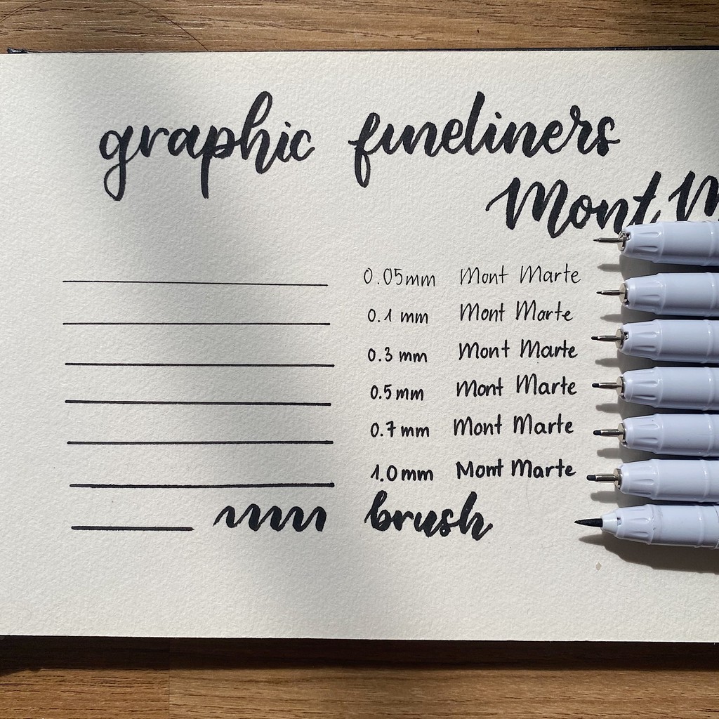 Bút đi nét Graphics Liners Mont Marte