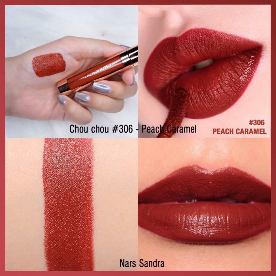 Son kem lì Chou chou Matt Lip Color mẫu mới 2018