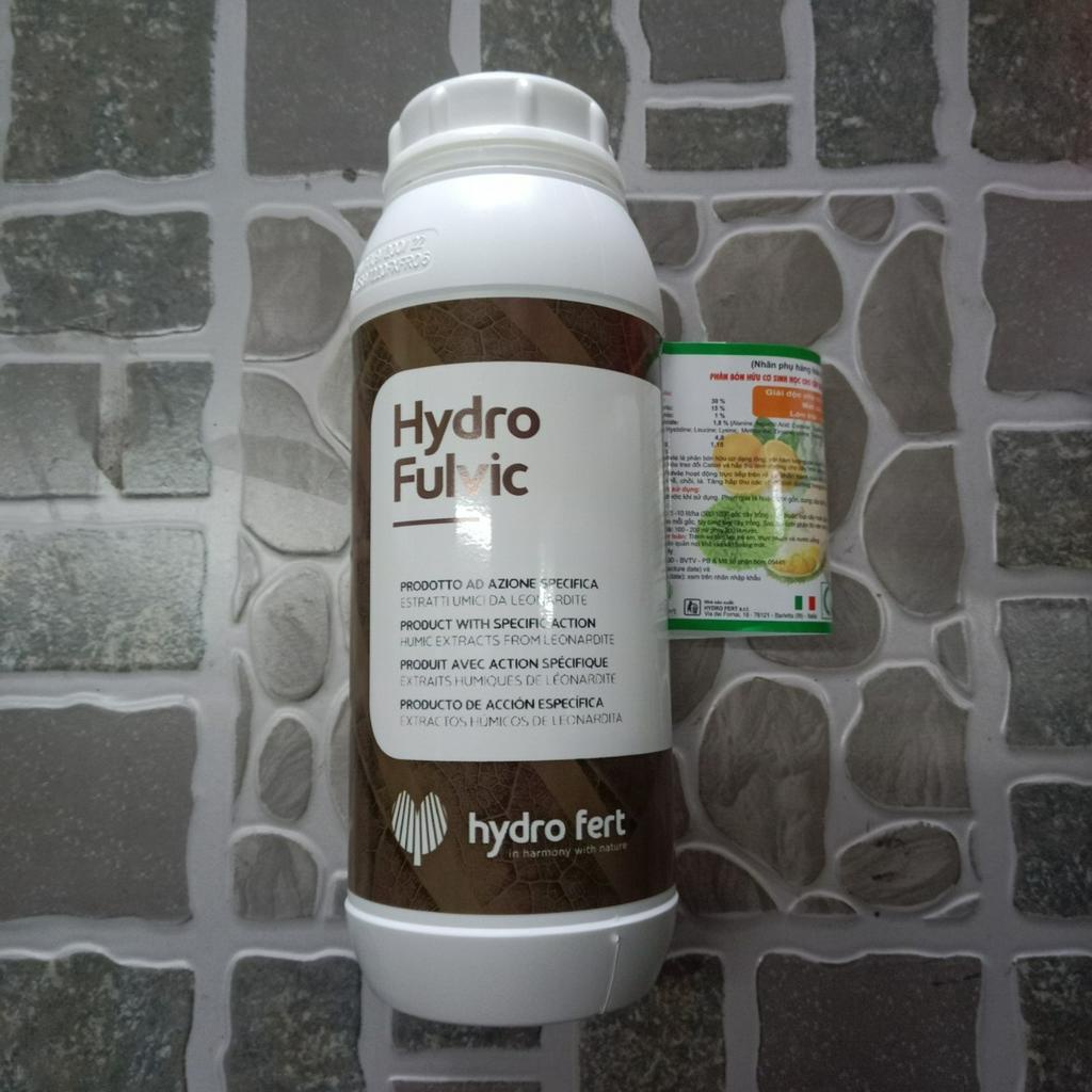 Phân hữu cơ sinh học Hydro Fulvic chai 1 lít  nguyên liệu nhập khẩu Italy  Thôn Trang Vàng là AgriHG