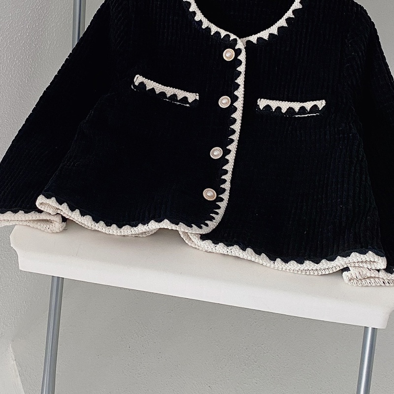 Áo khoác cardigan tay dài cổ chữ v cài nút thời trang thu đông thích hợp cho bé gái