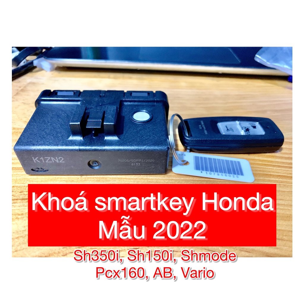 Smartkey Honda mẫu SH350i lắp cho Exciter 150 155 135 Ex10 Sirius- bộ khóa thông minh Ex135 ex150 ex155 Jupiter Fi Si Ju