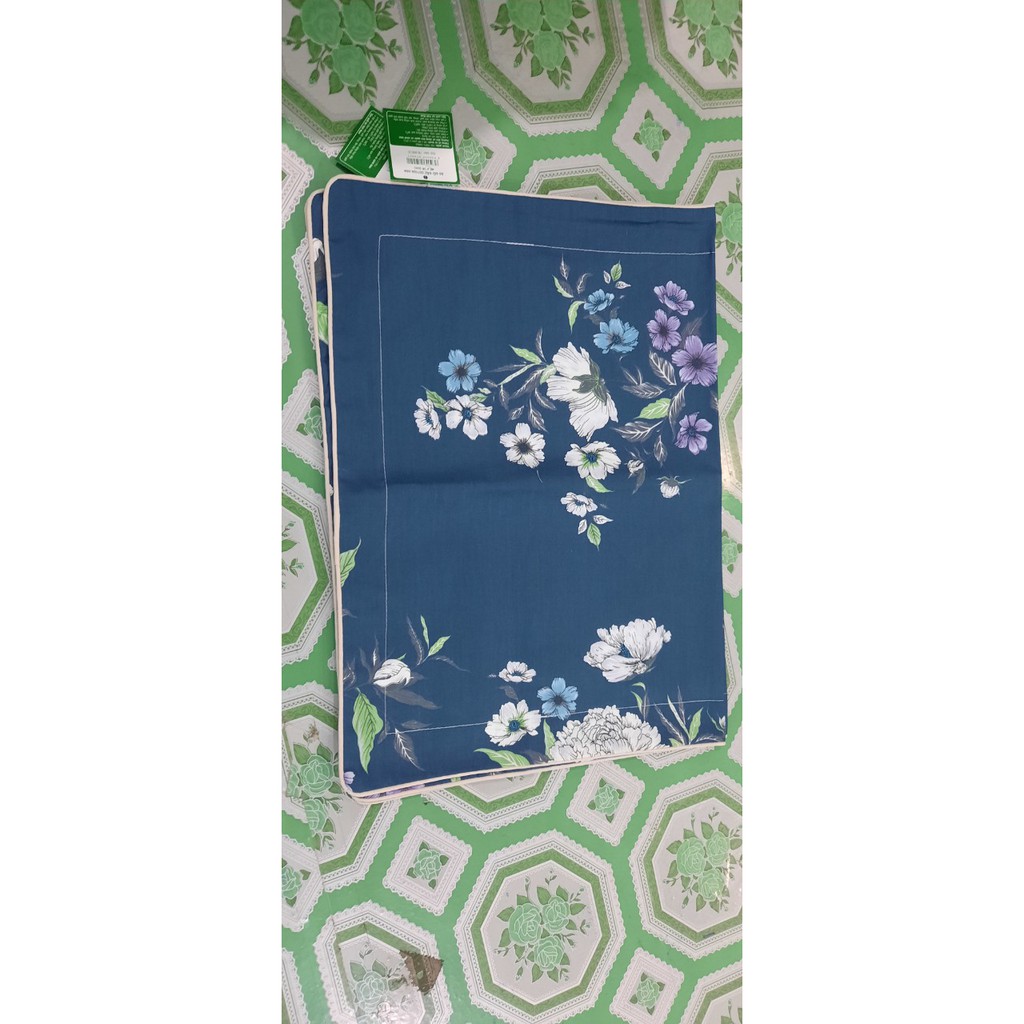 Áo gối nằm, áo gối đầu cotton in hoa Hometex size 35x50cm