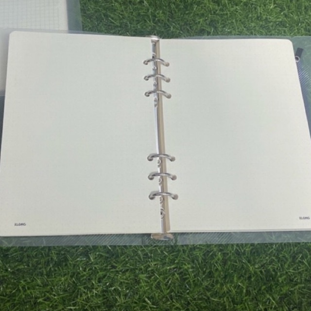 Sổ còng Klong A5 kèm 100 tờ caro / dot grid Binder A5 bìa nhựa trong suốt KLong MS: 994/995