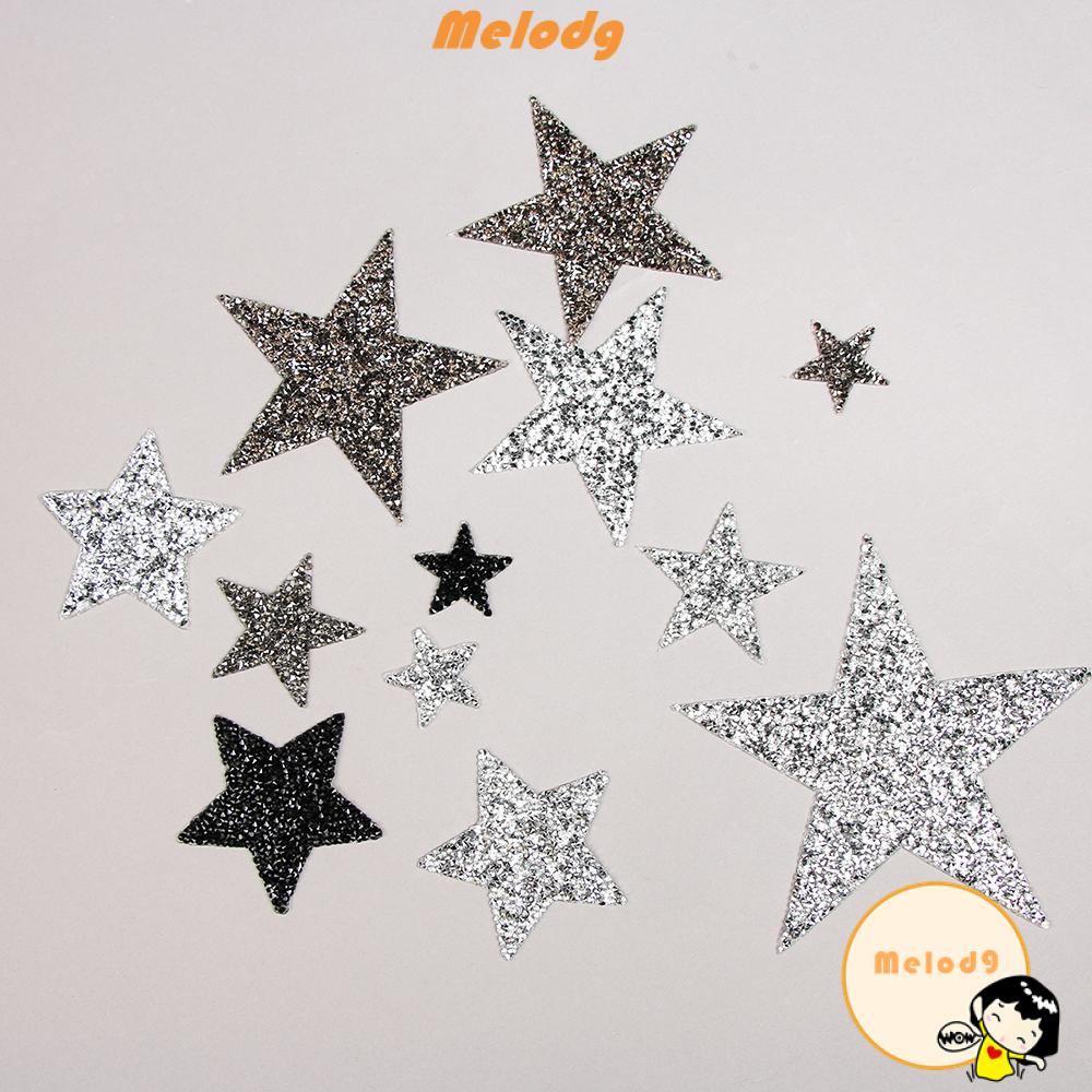 Melodg Mới|Miếng Dán Trang Trí Quần Áo Hình Ngôi Sao Nhiều Màu Sắc DIY