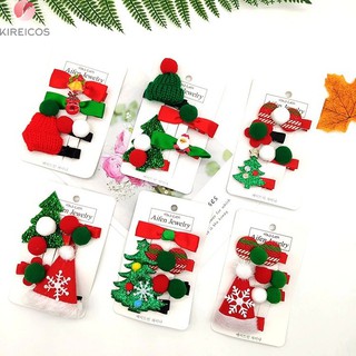 FREESHIP TOÀN QUỐC 50K – Set 4 Kẹp Tóc Mái Noel Dễ Thương – Giao Ngẫu Nhiên