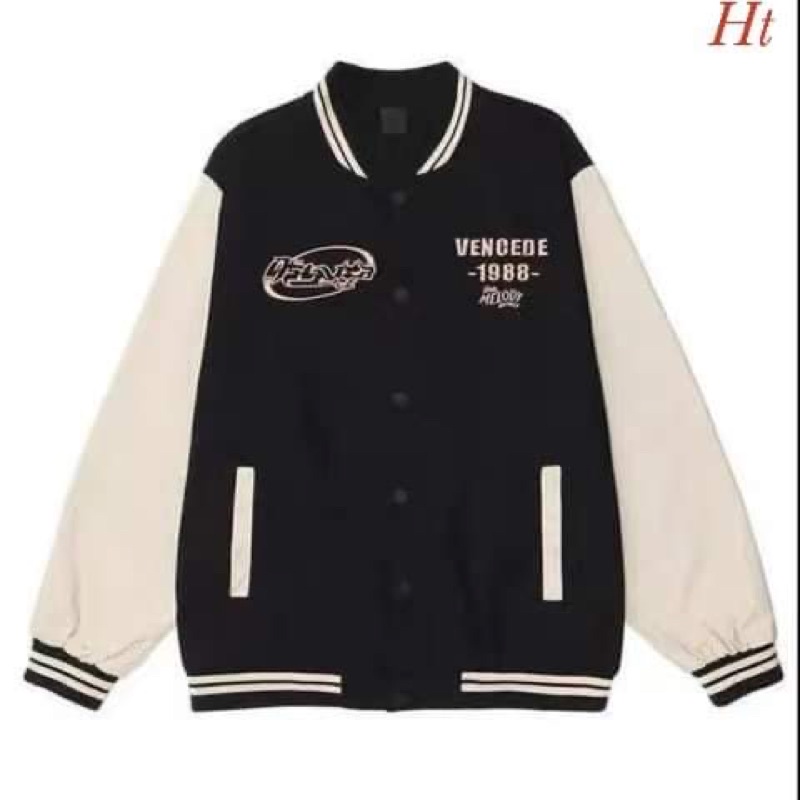 Áo khoác bomber phối tay VENCE 1988 HT12