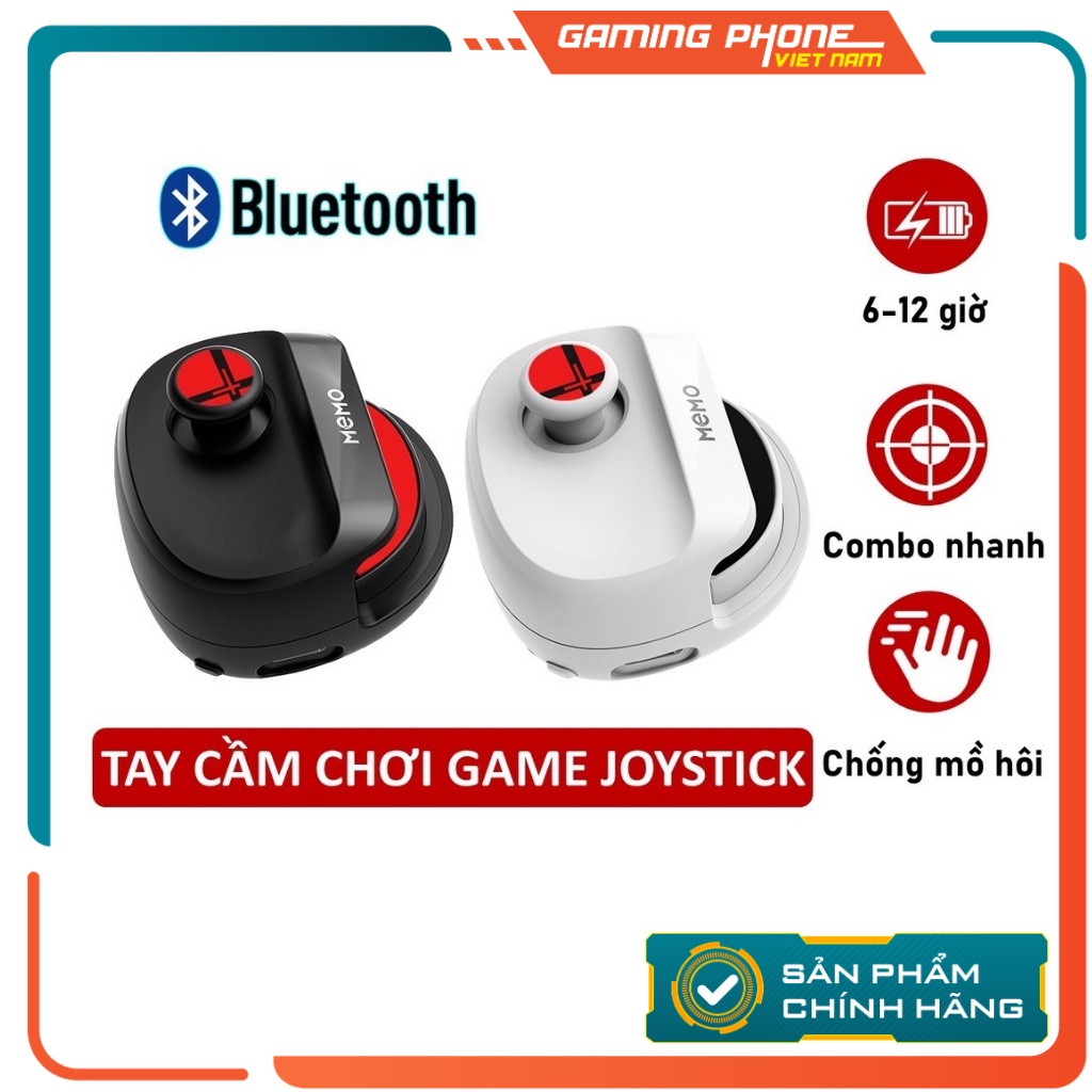 Tay cầm chơi game liên quân joystick MEMO MB01 kết nối bluetooth thiết kế công thái học chơi pubg freefire tốc chiến