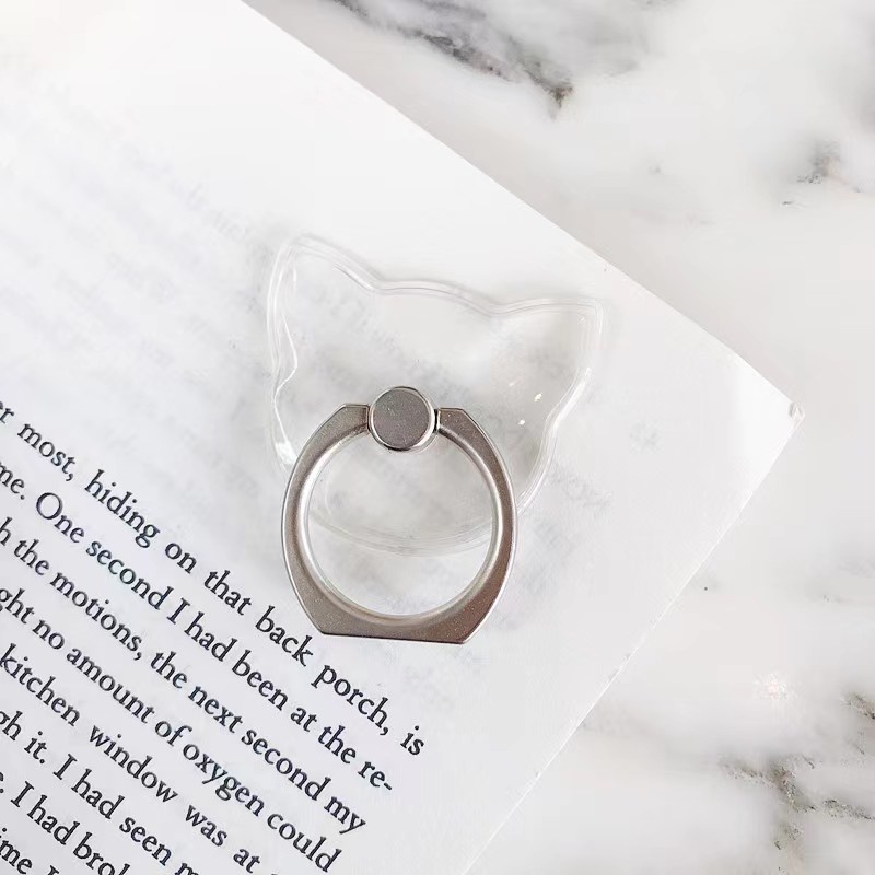 Giá đỡ điện thoại hình nhẫn trong suốt tinh tế- giá đỡ điện thoại di động