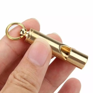 Còi Cứu Hộ - Còi Sinh Tồn Bằng Đồng Thau Nguyên Chất - Handmade móc chìa khóa