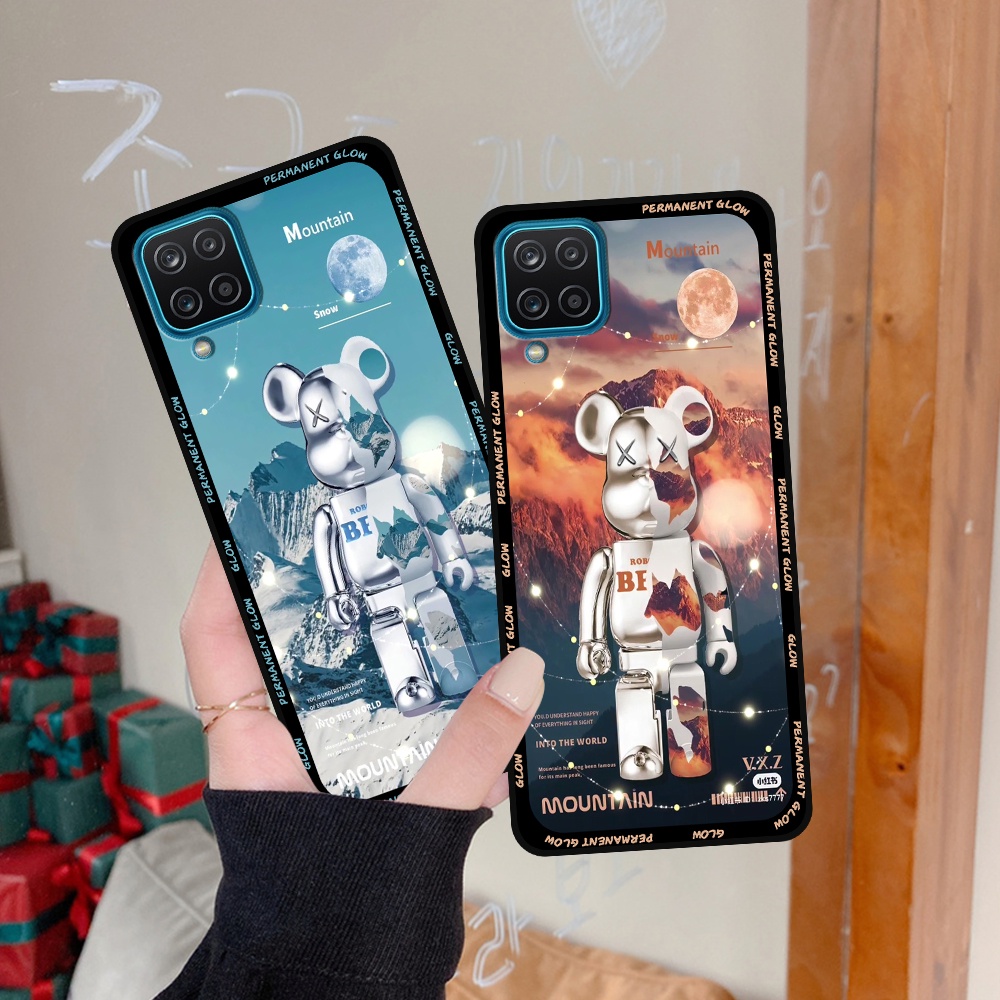 Ốp lưng Samsung A12 - M12 - A22 4G - A22 5G - M32 in hình họa tiết Mountain, Be@rbrick dễ thương (T13 - T18)