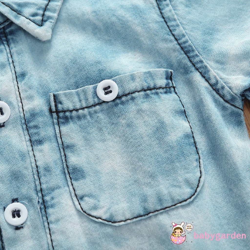 Jumpsuit Tay Ngắn Được Làm Từ Chất Liệu Cotton Dùng Cho Bé Trai