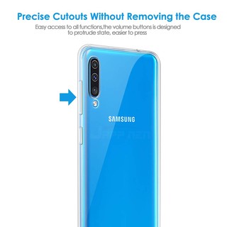Ốp điện thoại TPU dẻo trong suốt chống sốc cho Samsung Galaxy A70 A50 A30 A40 M10 M20 M30