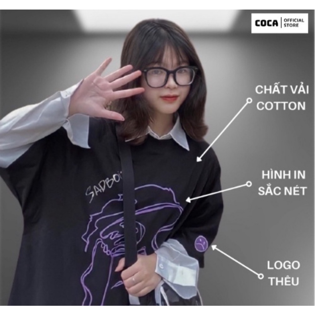 Áo thun, áo phông SADBOIZ SAD STORY 1:1, vải cotton dáng chuẩn cho nam nữ