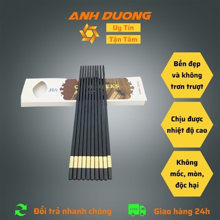 Bộ 10 Đôi Đũa Vàng Chống Mốc Hàn Quốc