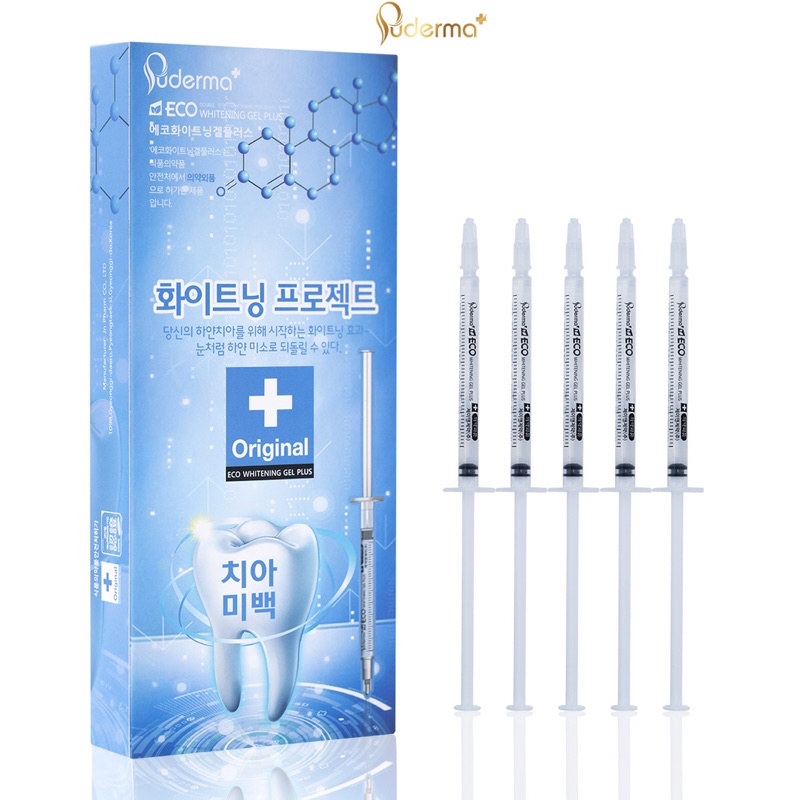 GEL TRẮNG RĂNG PUDERMA ECO WHITENING GEL PLUS