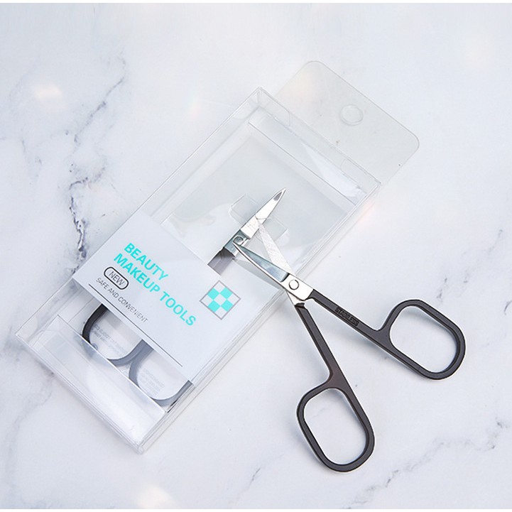 Kéo Inox Cán Đen Silubi Cắt Tỉa Tóc, Lông Mũi, Lông Mi, Lông Mày Đa Năng