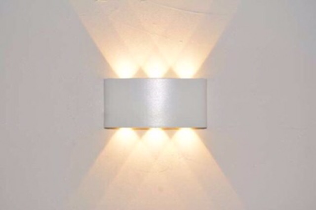 ĐÈN HẮT TƯỜNG HAI ĐẦU 6W MẦU ĐEN