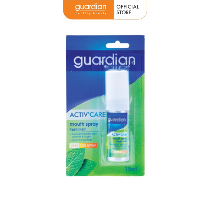 Xịt thơm miệng Guardian Bạc Hà tươi mát 15ml