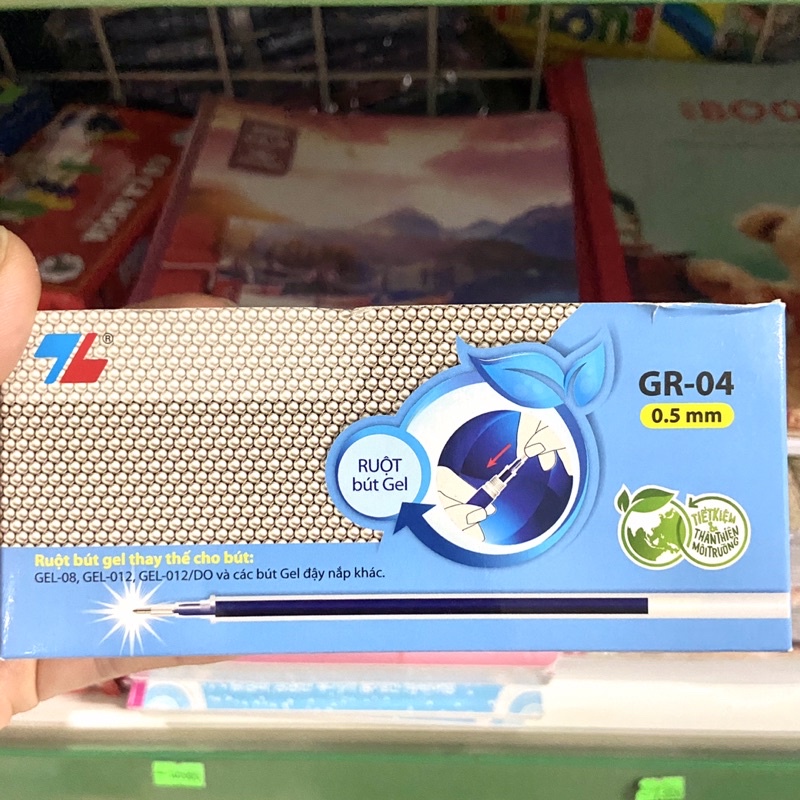 Hộp 20 ruột bút gel Thiên Long GR-04 0,5mm