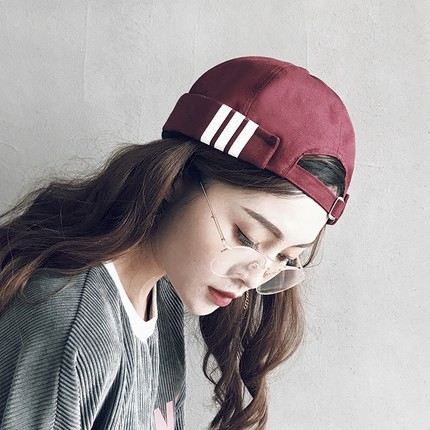 Adi Mũ Beanie cotton Nguyên Chất Không Vành Nhiều Màu Phong Cách Vintage Cho Nam Và Nữ