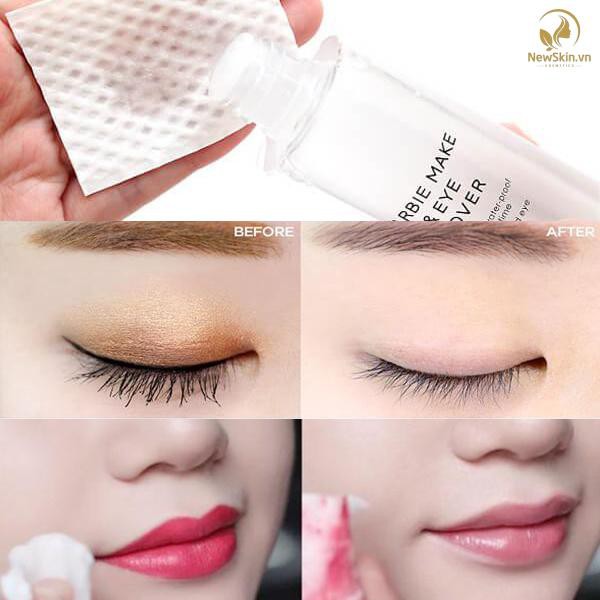 Nước Tẩy Trang Dành Cho Môi Và Mắt Milky Dress Barbie Make Lip &amp; Eye Remover