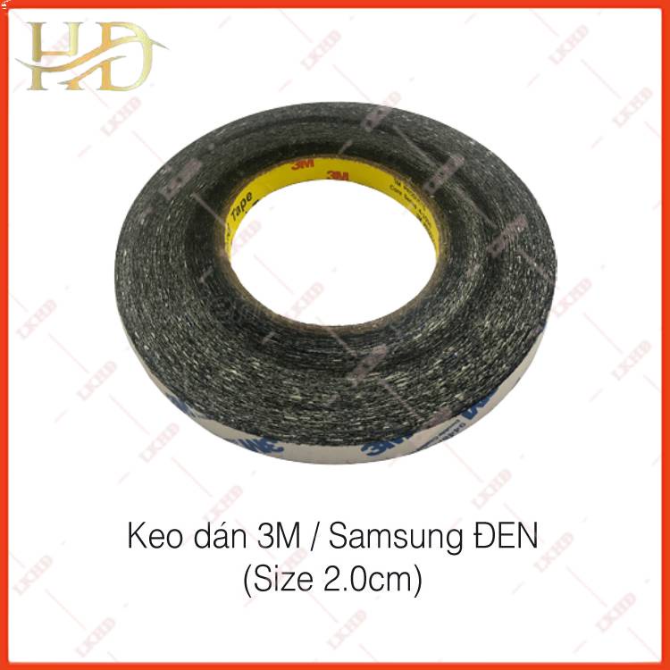 KEO DÁN 3M 2 MẶT SAMSUNG ĐEN / SIZE 0.2CM / SIZE 0.5CM / SIZE 1.0CM / SIZE 2.0CM / Băng Dính Chịu Nhiệt 3M