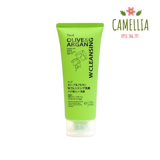 Sữa rửa mặt tẩy trang kumano deve dầu olive & argan olive & argan w cleansing 130g