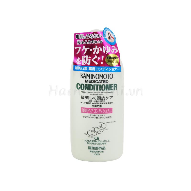 Dầu xả loại bỏ gàu ngứa, mùi mồ hôi Kaminomoto 300ml - Hana Japan Shop