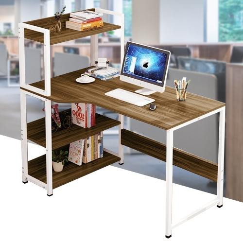 CHAIR19 TỒN KHO Bàn làm việc học tập kèm kệ sách đa năng Mẫu H2 màu ngẫu nhiên dài 100cmx cao 120 x rộng 50cm