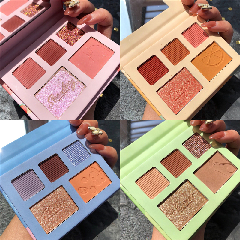 Bảng phấn mắt BEAUTY GLAZED tích hợp má hồng và bắt sáng tông lì chống thấm nước lâu trôi làm đẹp cho nữ | BigBuy360 - bigbuy360.vn