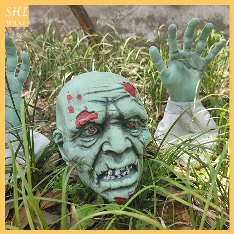 [In Stock]Scary Garden Zombie Decoration Horrible Outdoor Lawn Severed Spooky Ornament