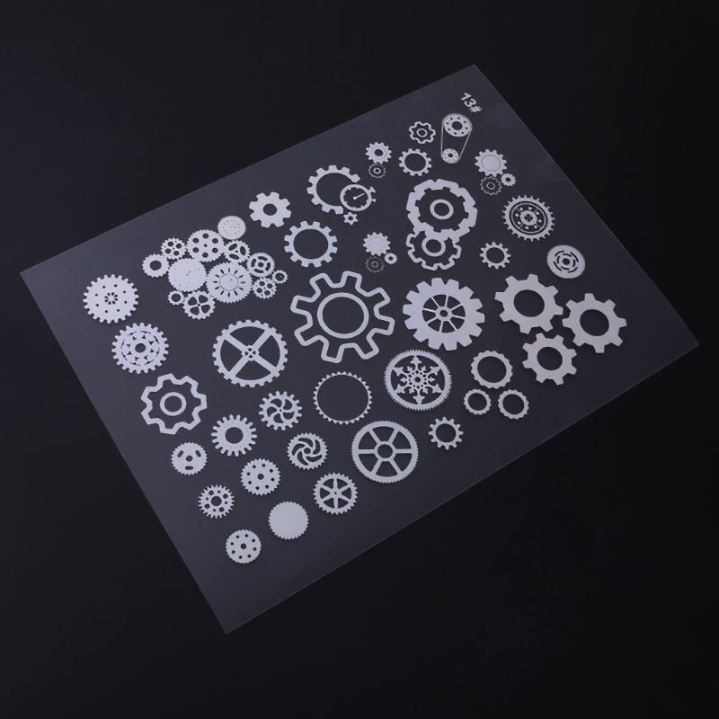 Bộ 18 Tấm Sticker Nhựa Trong Suốt Dùng Vẽ Tranh DIY